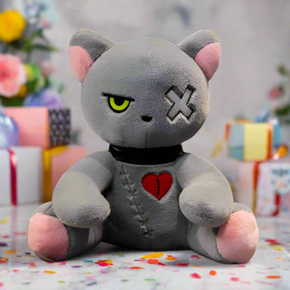 Dark Series Kawaii Plushie gray cat