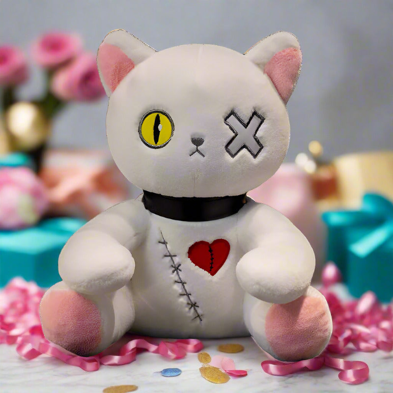 Dark Series Kawaii Plushie white cat