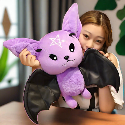 Dark Series Plush Bat large purple stuffed animal