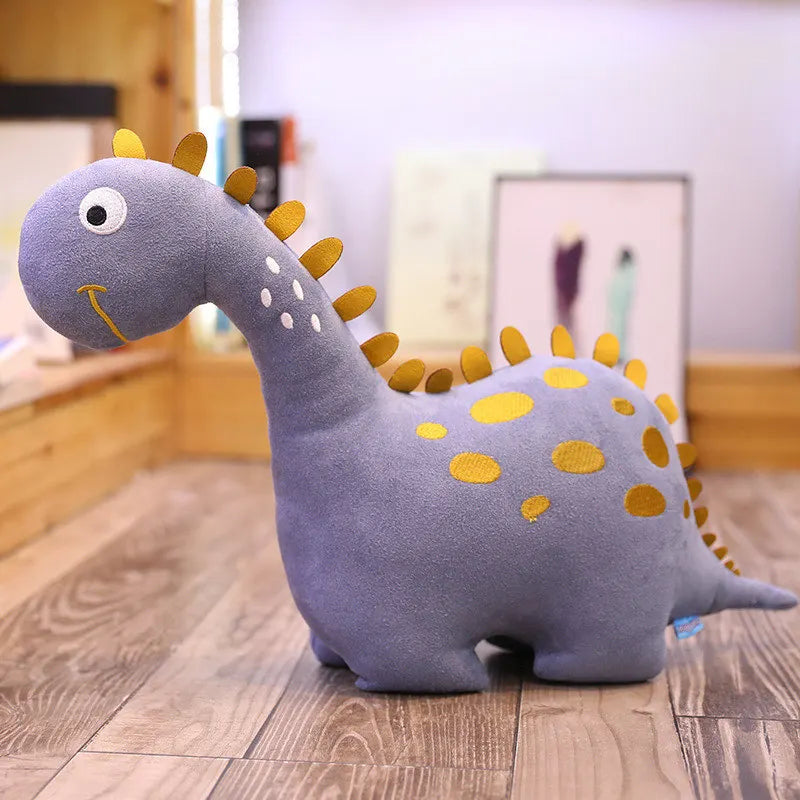 Dino Delight Cartoon Plushie Purple