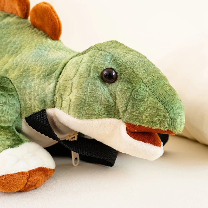 Dinosaur Explorer Plushie Backpack Face Detail