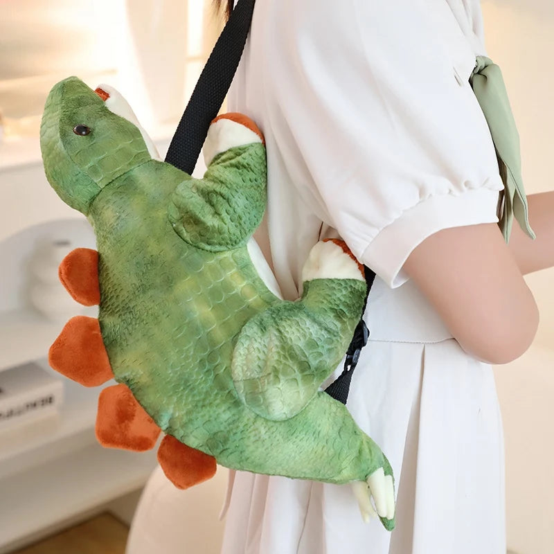 Dinosaur Explorer Plushie Backpack Side View 