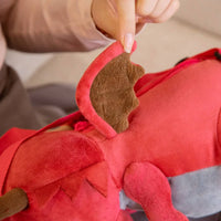 Dragon Flight Plush Backpack wing detail