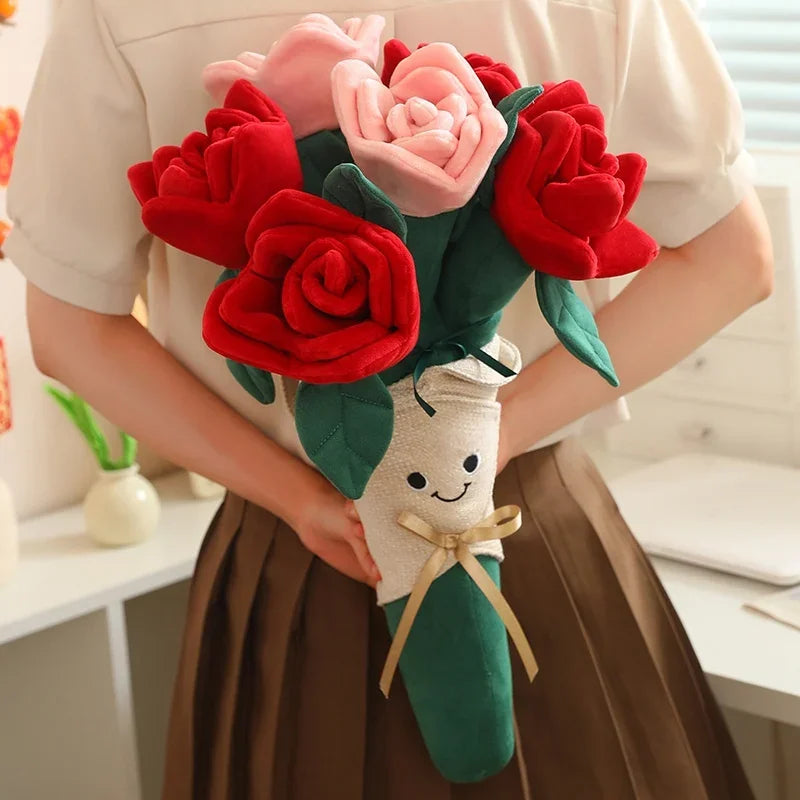 Everlasting Rose Plush Bouquet