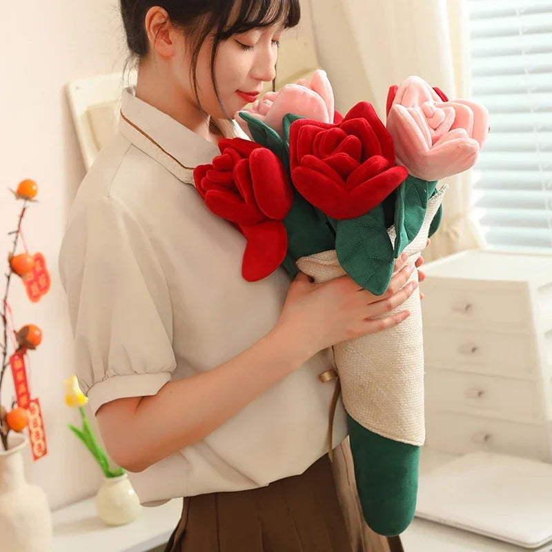 Everlasting Rose Plush Bouquet