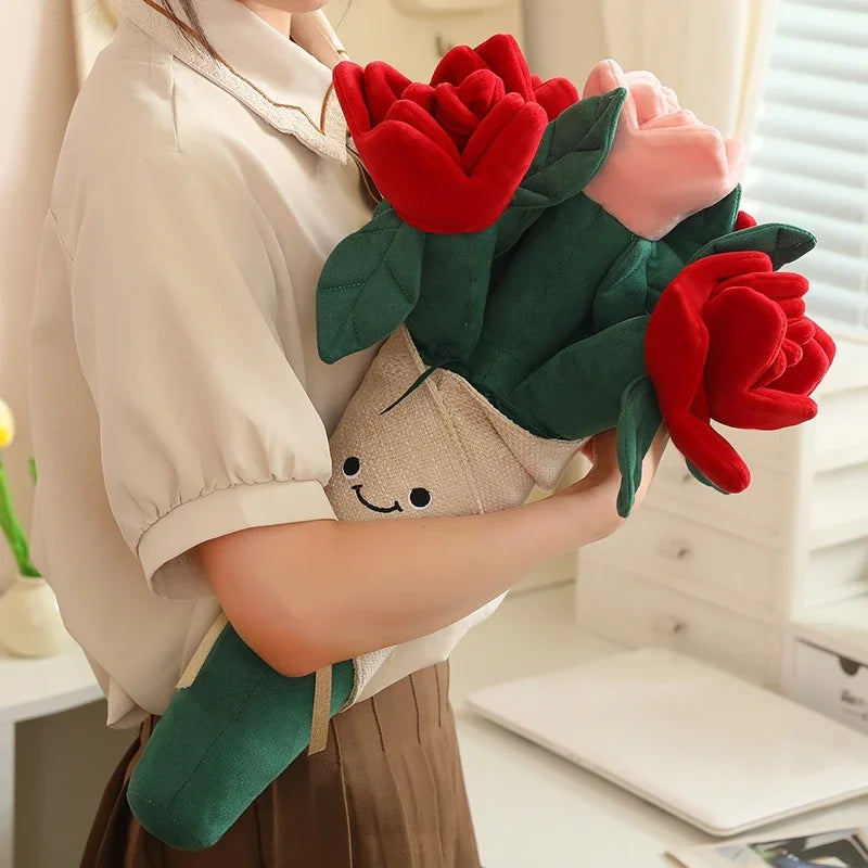 Everlasting Rose Plush Bouquet