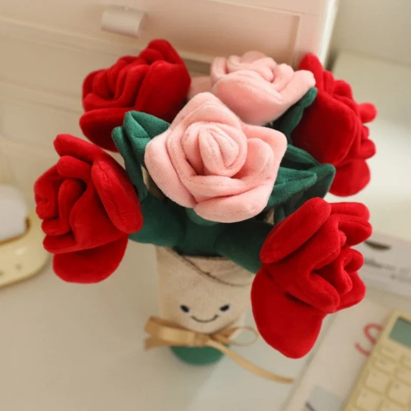 Everlasting Rose Plush Bouquet