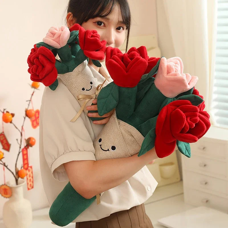 Everlasting Rose Plush Bouquet