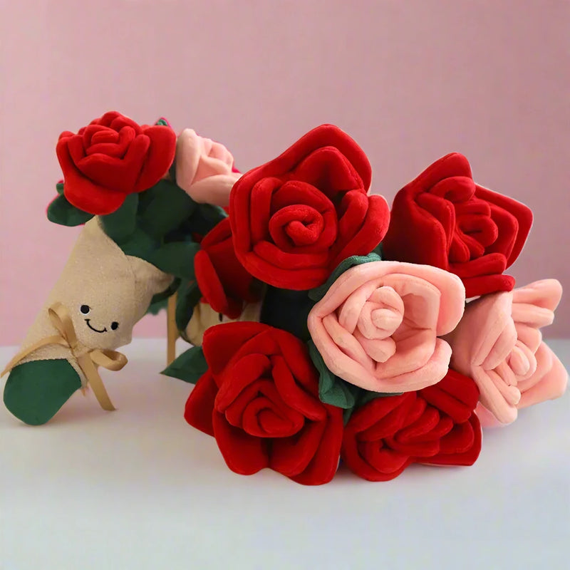 Everlasting Rose Plush Bouquet Luxury Plush Roses to Cherish Forever Dandelion Vine