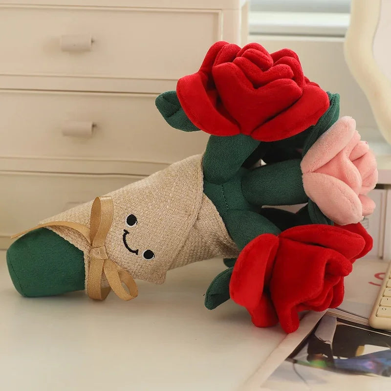 Everlasting Rose Plush Bouquet