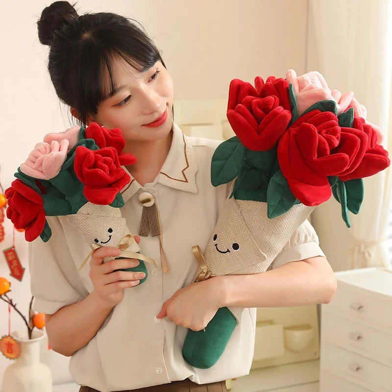 Everlasting Rose Plush Bouquet