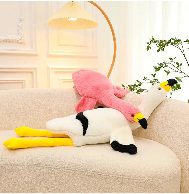 Flamingo Plushie White and Pink Color Plush
