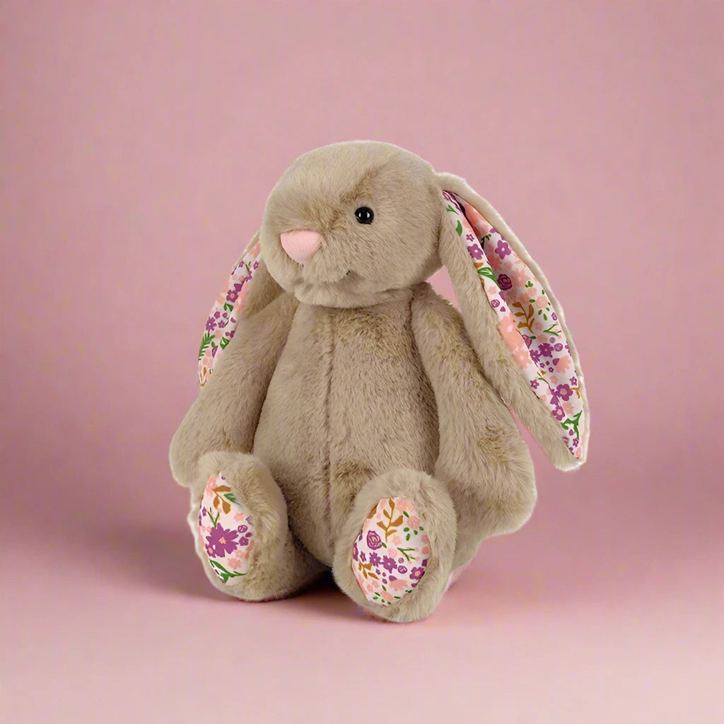 Flora Bunny Plushie Brown Color