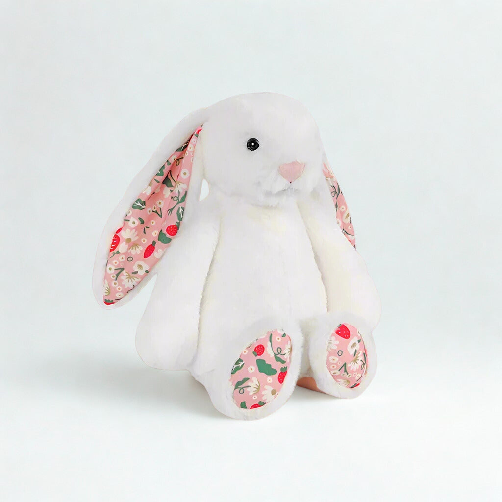 Flora Bunny Plushie – Kawaii Rabbit Stuffed Animal with Floral Ears ...