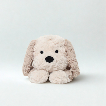 Maltese Dog Plushie Dandelion Vine Face Detail of stuffed animal