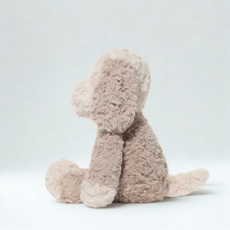 Fluffy Maltese Dog Plushie Dandelion Vine Plush toy Side View