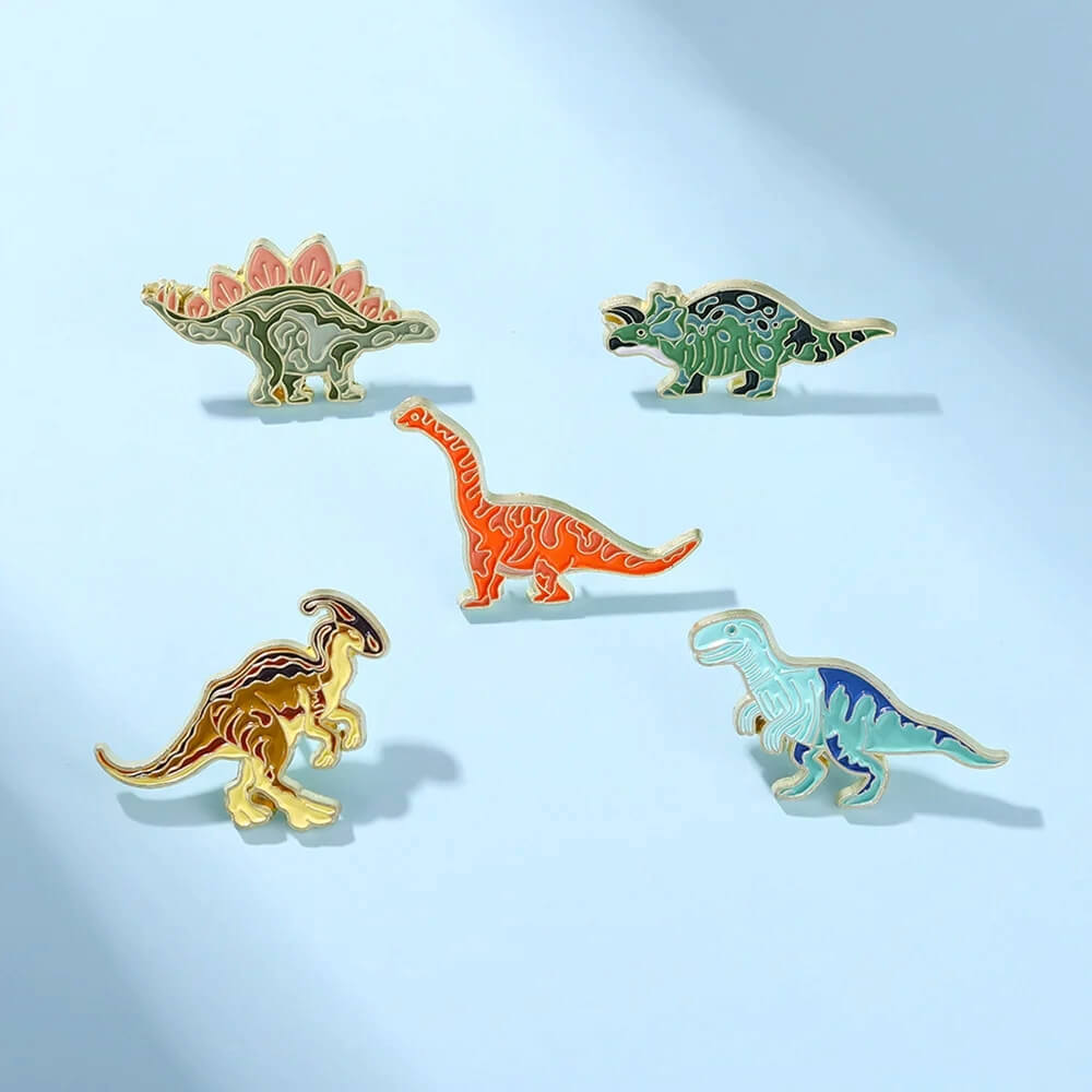 Fossil Five Pin Series blue background