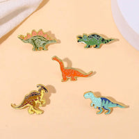 Fossil Five Pin Series dinosaur enamel lapel pin set