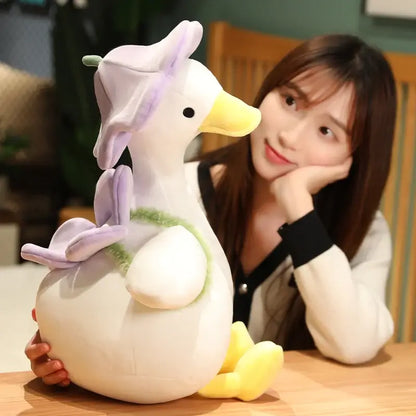 Garden Gala Duck Stuffed Animal Side View