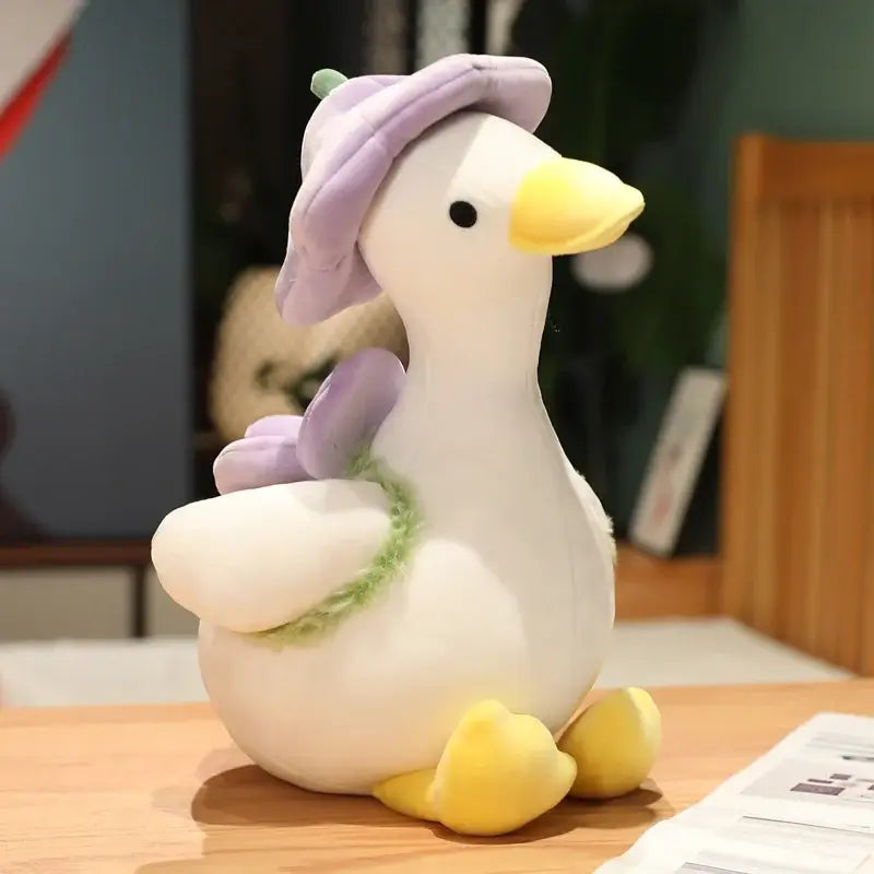 Garden Gala Duck Kawaii Plushie Purple Color