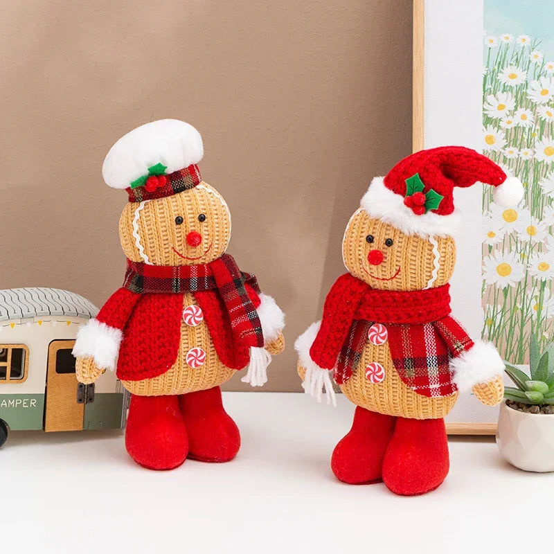 Handcrafted Knitted Gingerbread Christmas Figure