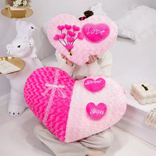 Heart-Shaped Plushie Pillow Pink