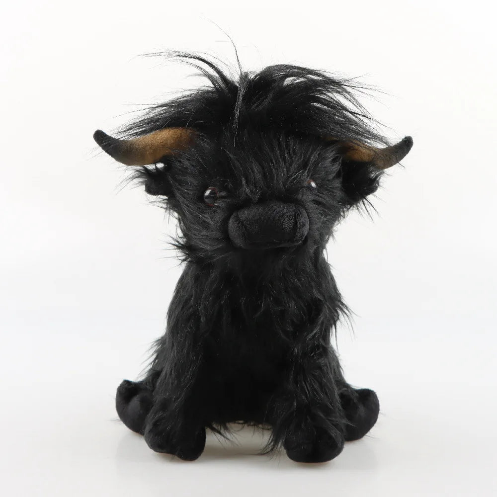 Highland Cow Plushie Black