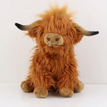 Highland Cow Plushie Brown Stuffed Animal