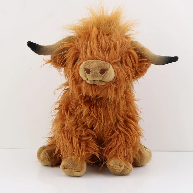 Highland Cow Plushie Brown