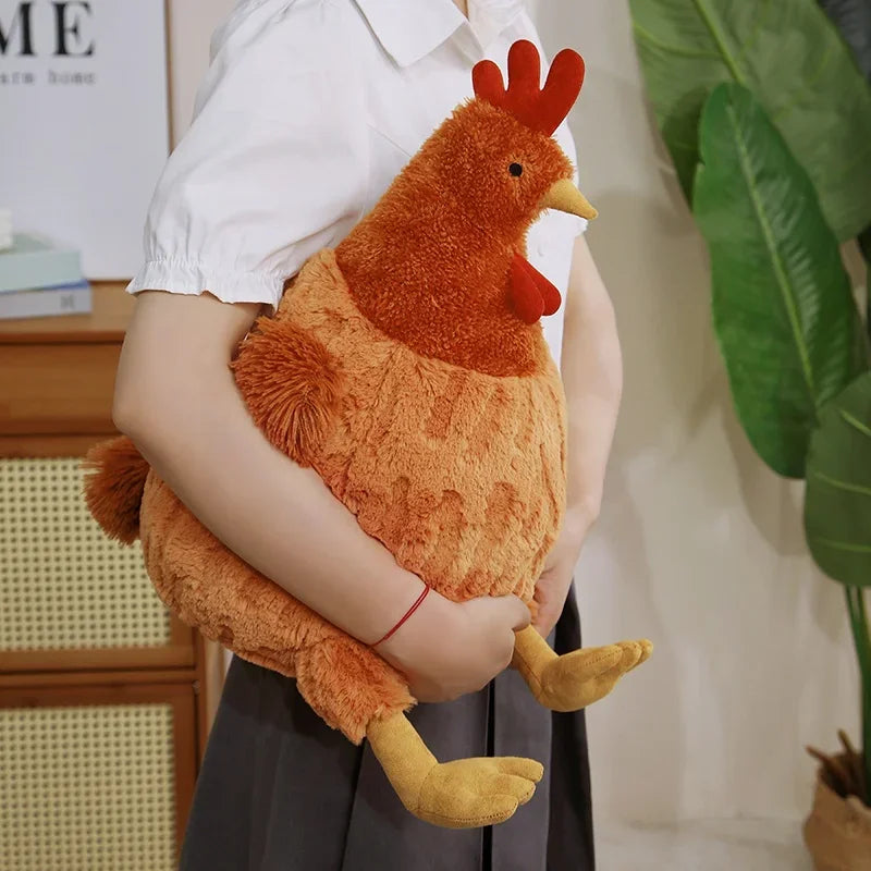 Huggable Chicken Kawaii Plushie Side View