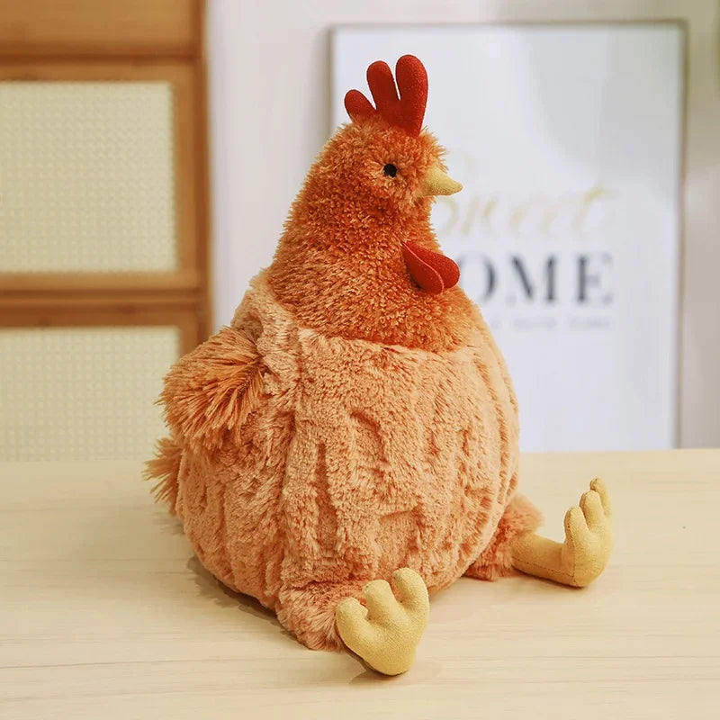 Huggable Chicken Kawaii Plushie Front View