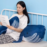 Kawaii Huggable Humpback Whale Plush Pillow 