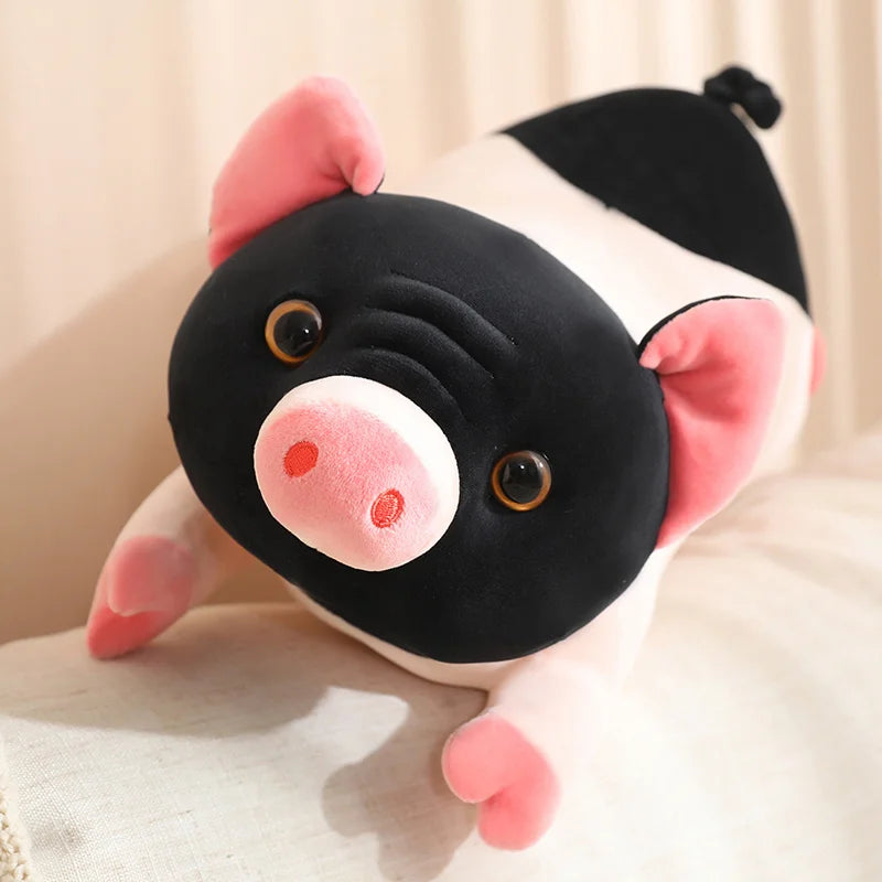 Huggable Pig Plushie Detail of Face