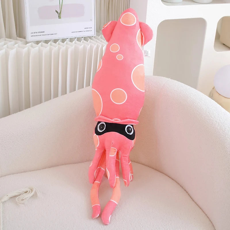 Inky Winky Cuddle Squid Pink Plushie