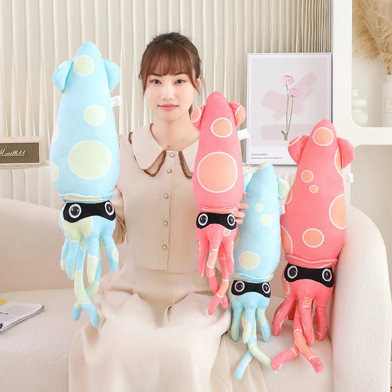 Inky Winky Cuddle Squid Plushie Size Chart