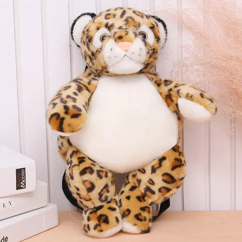 Jungle Friends Kawaii Plushie Backpack Leopard