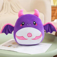 Kawaii Bat Plushie Purple Front View