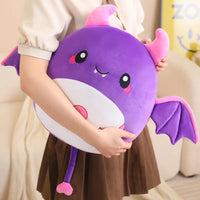 Kawaii Bat Plushie Purple Front View