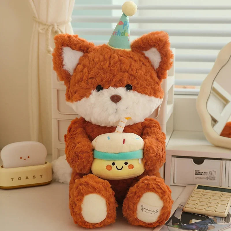 Birthday Buddy Plushie Fox Stuffed Animal