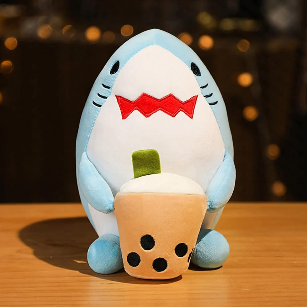 Kawaii Boba Bubble Buddies shark stuffed animal