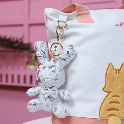 Kawaii Candy Chrome Collection Silver Bunny Keychain