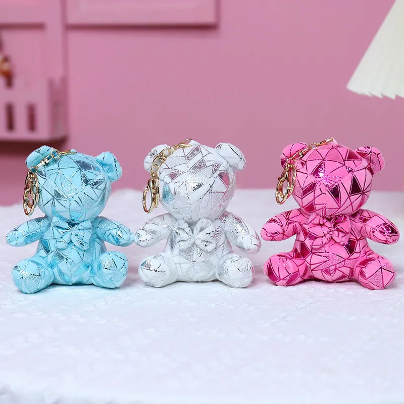 Kawaii Candy Chrome Collection Bear Plushie Keychains