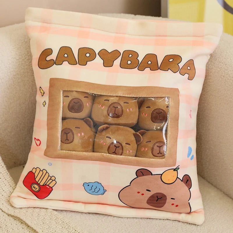 Kawaii Capybara Pudding Plushie Brown