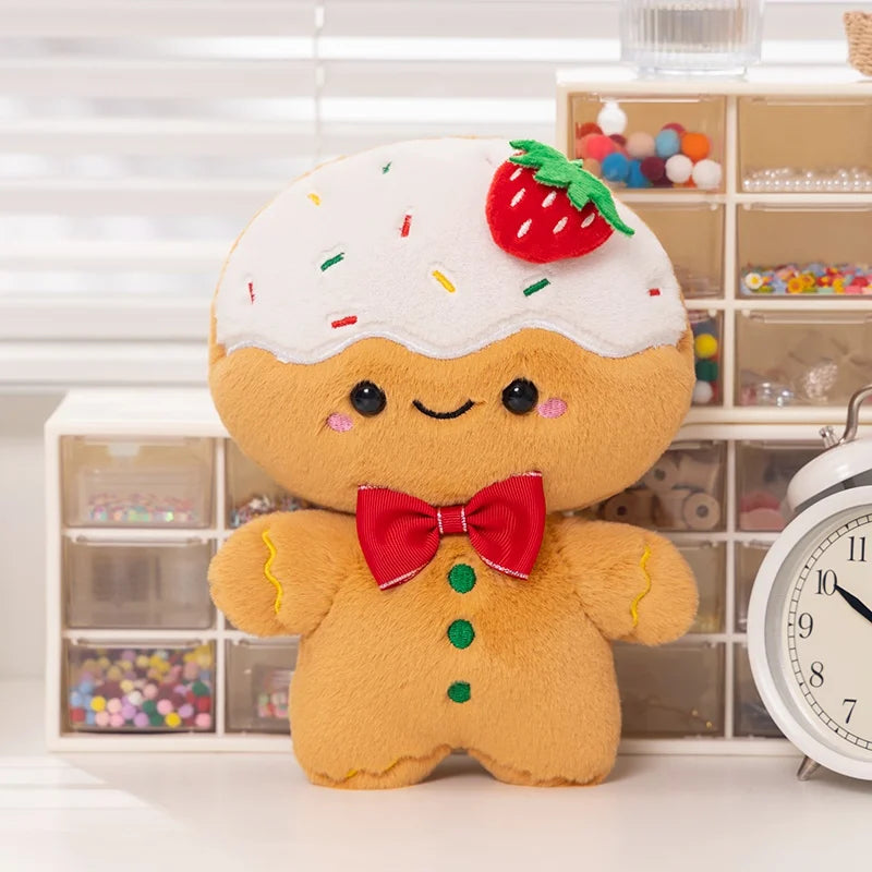 Kawaii Christmas Plushie Pillow Collection Berry Gingerbread