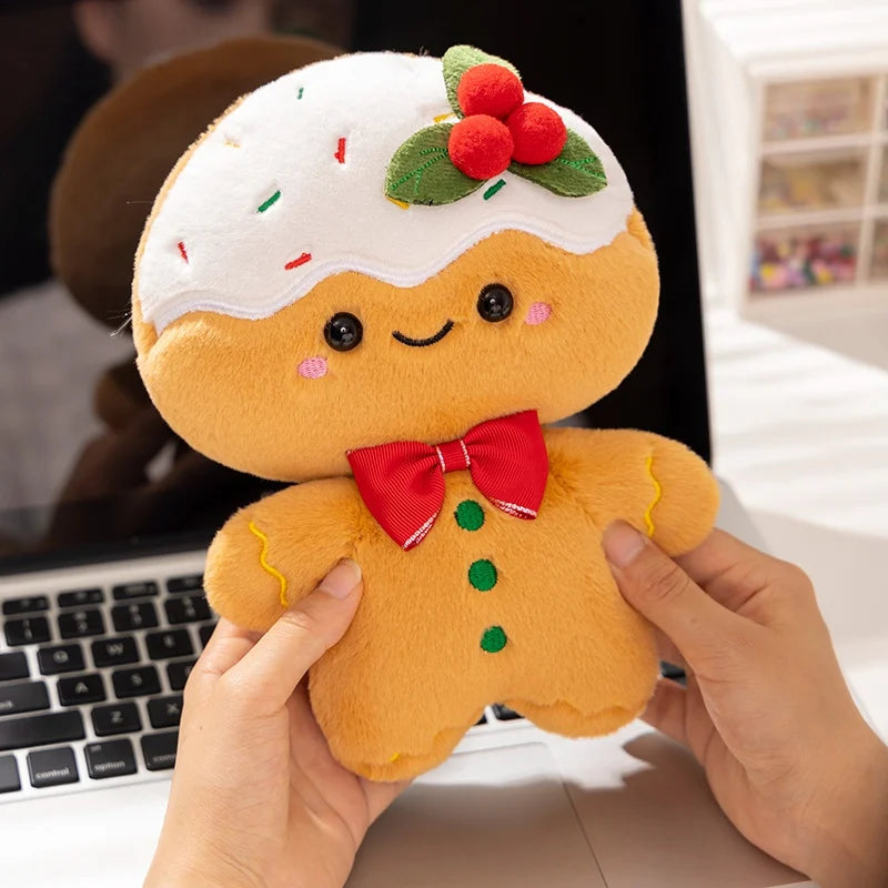 Kawaii Christmas Plushie Pillow Collection Holly Gingerbread