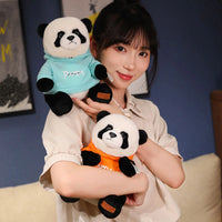 Cozy Panda Plushie with Hoodie Stuffed Animal