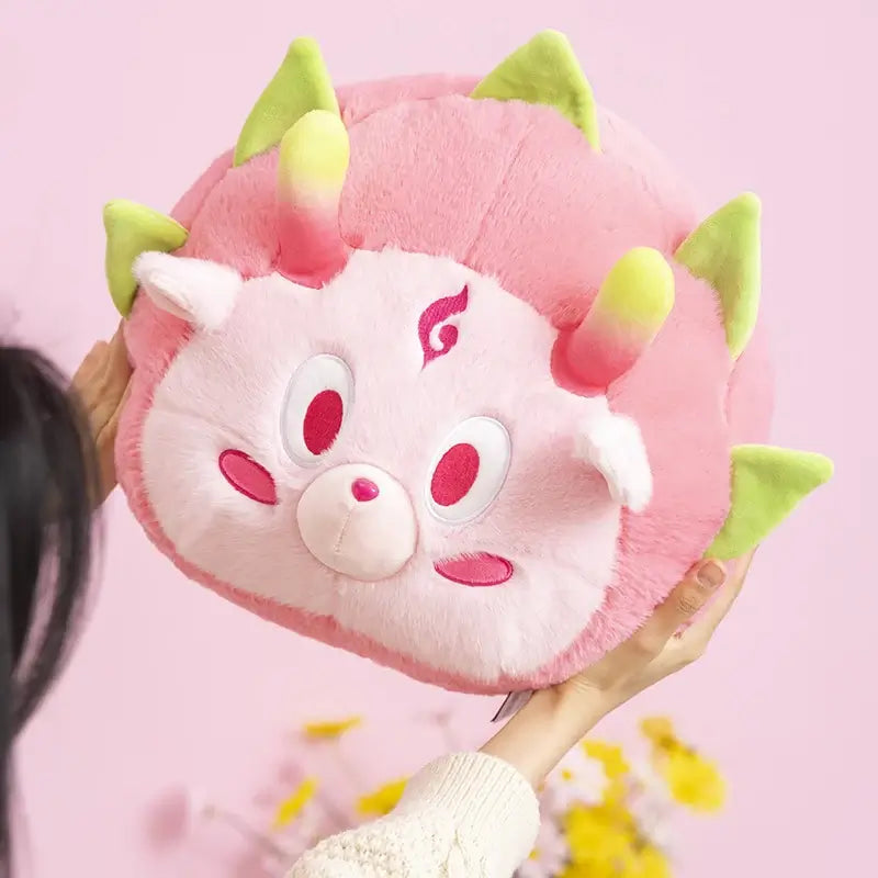 Kawaii Dragon Fruit Fantasy Plushie Round Face
