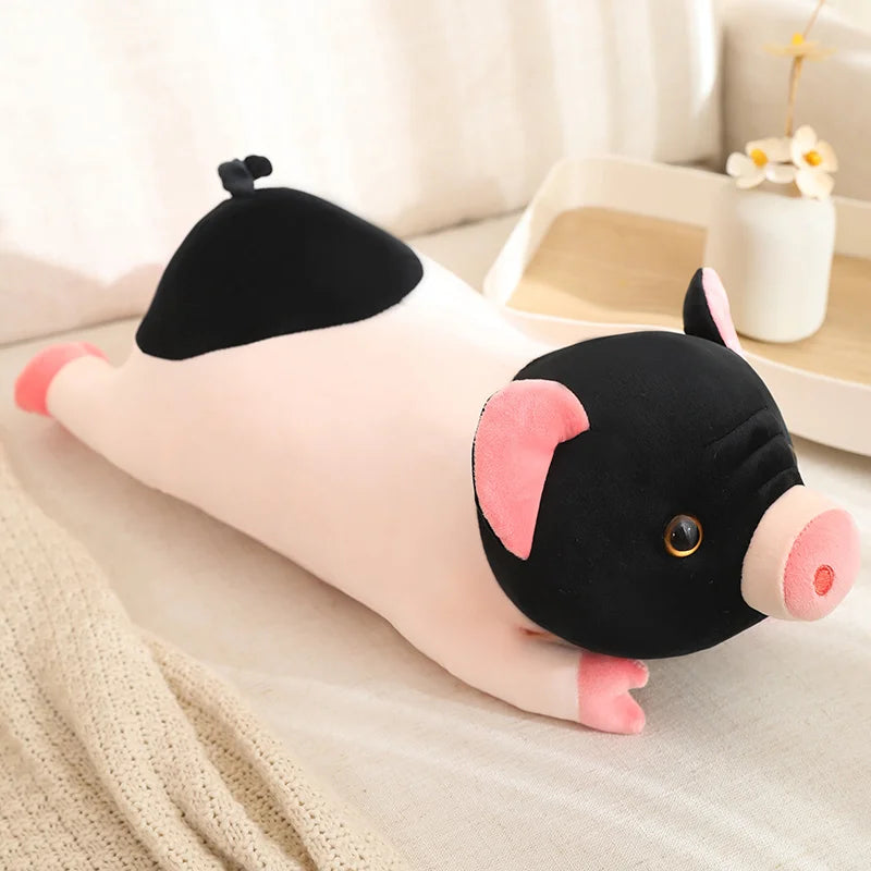 Huggable Pig Plushie View of Side