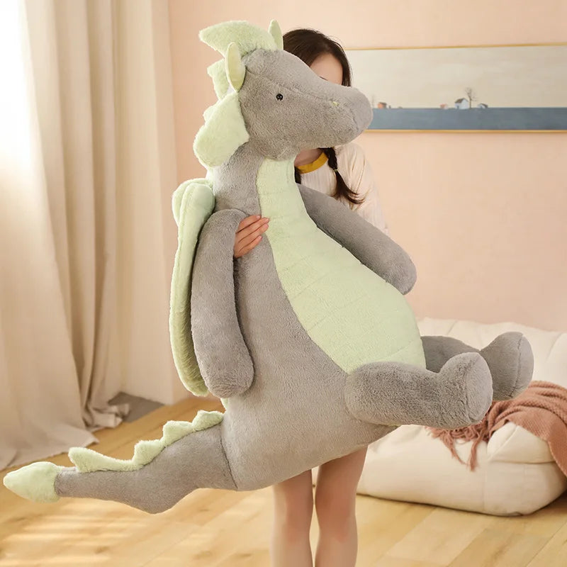 Mystic Dragon Plushie Large Gray