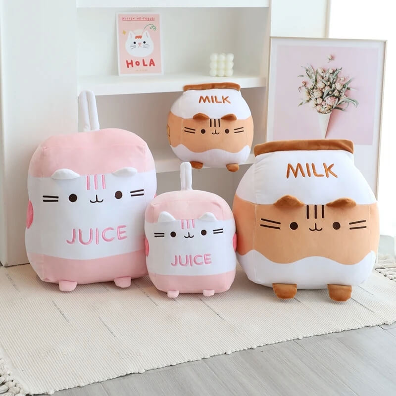Kawaii Milk Carton Cat Plushie | Cute Cat Plushie | Dandelion Vine